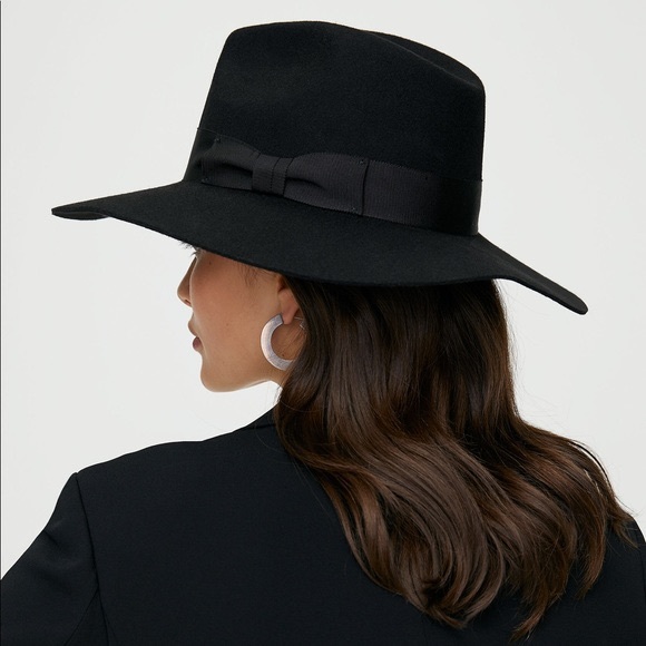 Aritzia Accessories - Auxiliary Wide Brim Wool Fedora